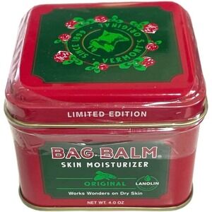 Bag‎ Balm Skin Moisturizer Original Tin Box - 4 oz Limited Edition Red Tin